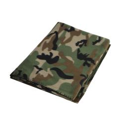Fleece deken camouflage woodland